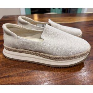 TOMS Women's Cream Espadrille Slip-Ons 7.5